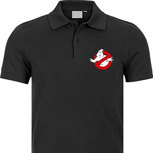 Camisa Polo Manga Corta con el Logotipo de Los Cazafantasmas