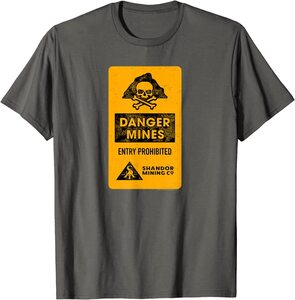 Camiseta Cazafantasmas Afterlife Shandor Mining Co. Peligro Minas