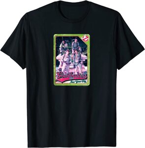 Camiseta Cazafantasmas Foto de Grupo Tipo Cromo de Baseball