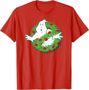 Camiseta Cazafantasmas Logo Navidad