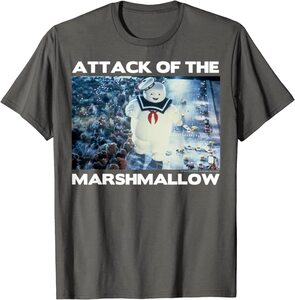 Camiseta Cazafantasmas Stay Puft Hombre Marshmallow Ataque