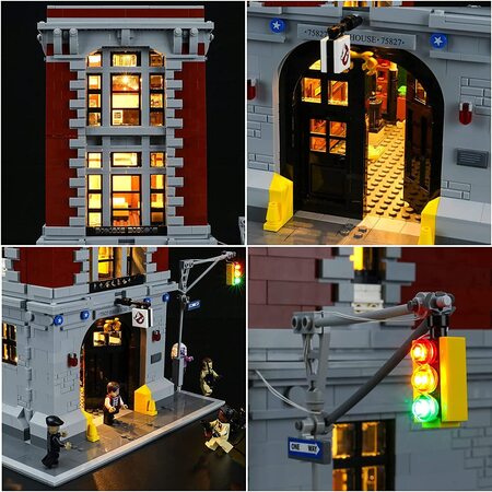 Lego 75827 Parque de Bomberos de Los Cazafantasmas Juego de Luces Compatible 3